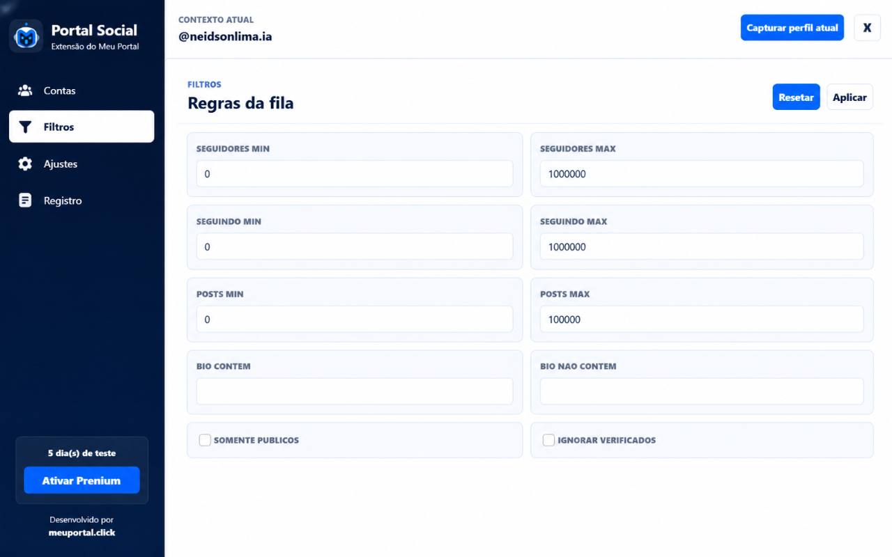 Portal Social integrado ao Instagram